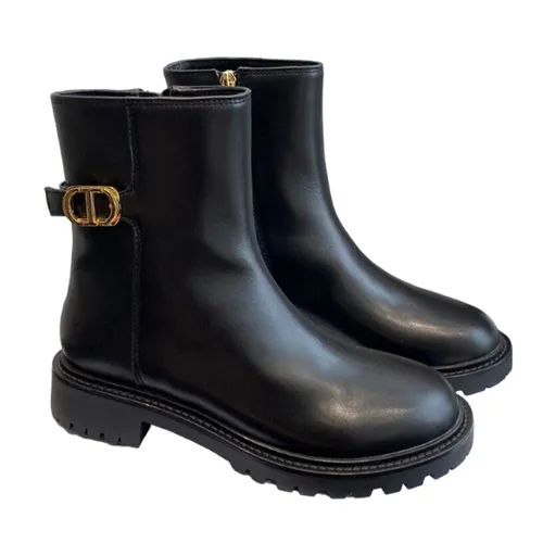 Giày Dior Nữ - Giày Boot Nữ Dior Winter Màu Đen Size 35 - Vua Hàng Hiệu