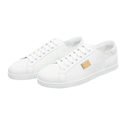 Giày Sneaker Nam Dolce & Gabbana D&G Saint Tropez Plaque White CS1735 AN990 80002 Màu Trắng Size 8