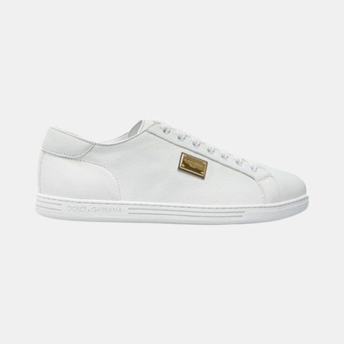 Giày Sneaker Nam Dolce & Gabbana D&G Saint Tropez Plaque White CS1735 AN990 80002 Màu Trắng Size 8-2