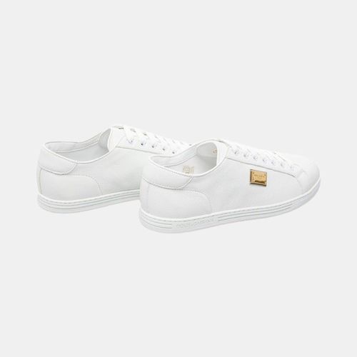 Giày Sneaker Nam Dolce & Gabbana D&G Saint Tropez Plaque White CS1735 AN990 80002 Màu Trắng Size 8-4