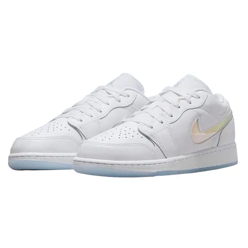 Giày Thể Thao Nike Air Jordan 1 Low Glitter Swoosh FQ9112-100 Màu Trắng Size 36.5