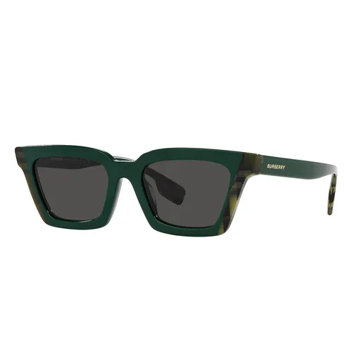 Kính Mát Burberry Briar Dark Grey Cat Eye Ladies Sunglasses BE4392U 405687 52 Màu Xám Xanh