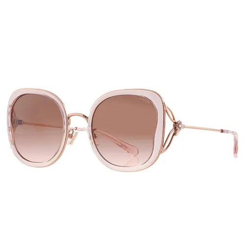 Kính Mát Coach Brown Pink Gradient Butterfly Ladies Sunglasses HC7153B 557511 54 Màu Nâu Hồng