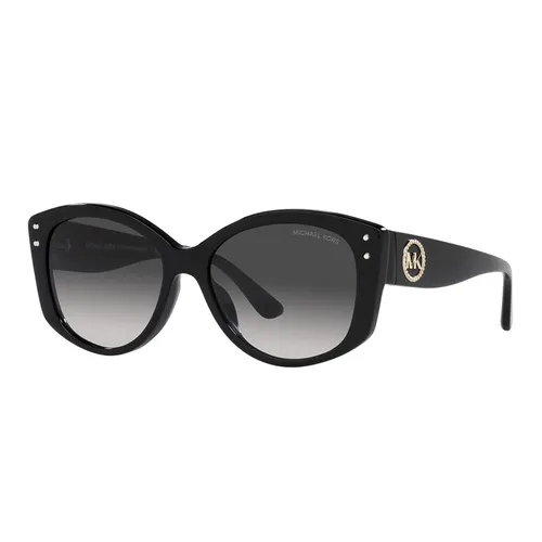 Kính Mát Michael Kors Charleston Dark Gray Gradient Irregular Sunglasses MK2175U 30058G 54 Màu Xám Đen