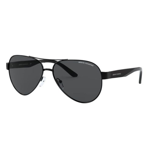 Kính Mát Nam Armani Exchange Grey Pilot Men's Sunglasses AX2034S 600087 59 Màu Xám
