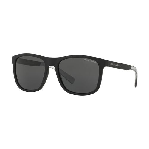 Kính Mát Nam Armani Exchange Grey Square Men's Sunglasses AX4049SF 818287 57 Màu Đen