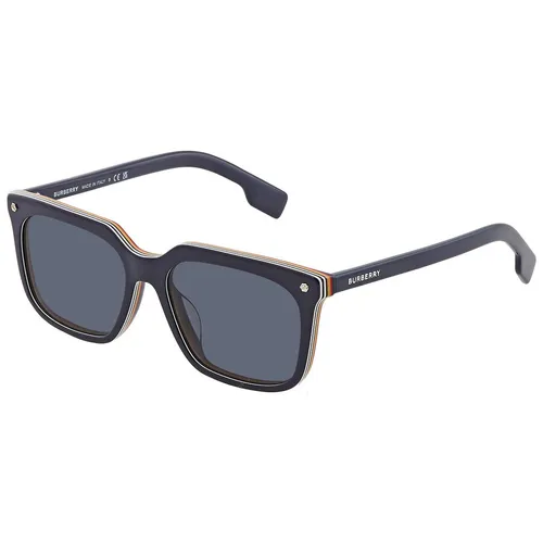 Kính Mát Nam Burberry Carnaby Dark Gray Square Men's Sunglasses BE4337F 379987 56 Màu Đen Xám