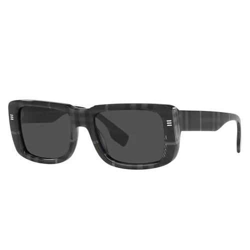 Kính Mát Nam Burberry Jarvis Dark Gray Rectangular Men's Sunglasses BE4376U 380487 55 Màu Xám Đen