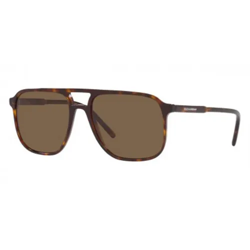 Kính Mát Nam Dolce & Gabbana D&G Dark Brown Navigator Men's Sunglasses DG4423 502/73 58 Màu Nâu