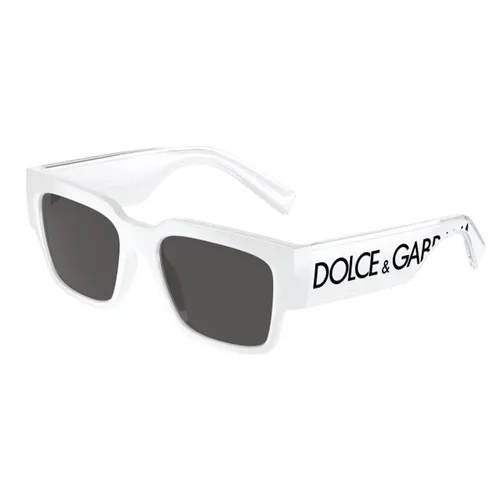 Kính Mát Nam Dolce & Gabbana D&G Dark Grey Square Men's Sunglasses DG6184 331287 52 Màu Đen Trắng
