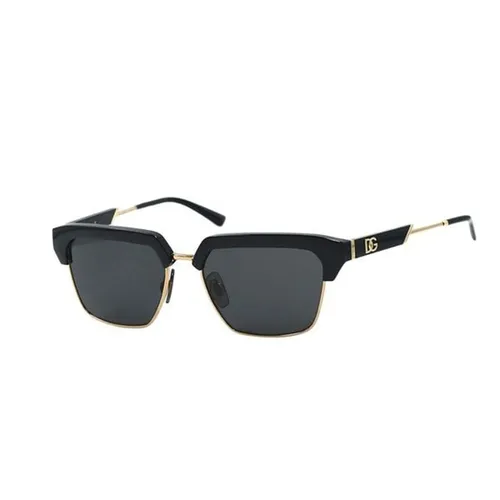 Kính Mát Nam Dolce & Gabbana D&G Dark Grey Square Men's Sunglasses DG6185 501/87 55 Màu Đen Xám
