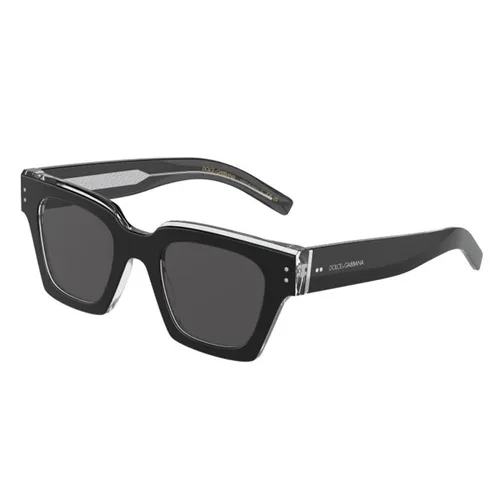 Kính Mát Nam Dolce & Gabbana D&G Grey Square Men's Sunglasses DG4413 675/R5 48 Màu Đen Xám