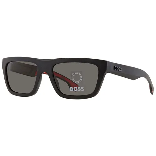 Kính mắt - Kính Mát Nam Hugo Boss Polarized Grey Browline Men's Sunglasses BOSS 1450/S 0003/M9 57 Màu Đen - Vua Hàng Hiệu