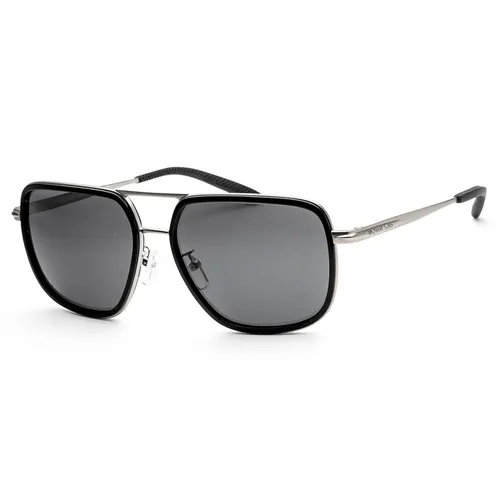 Michael Kors - Kính Mát Nam Michael Kors MK Del Ray Grey Solid Rectangular Men's Sunglasses MK1110 120687 59 Màu Xám Bạc - Vua Hàng Hiệu