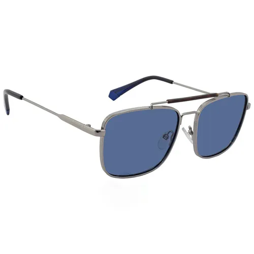 Kính mắt Polaroid Kính chống nắng/Sunglasses - Kính Mát Nam Polaroid Core Blue Navigator Men's Sunglasses PLD 2111/S 06LB/C3 57/17 Màu Xanh Blue - Vua Hàng Hiệu