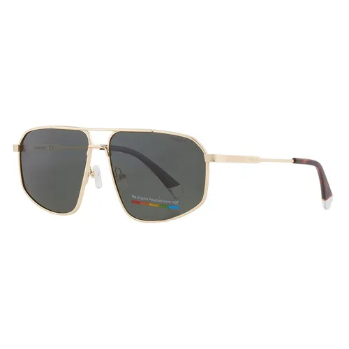Kính mắt - Kính Mát Nam Polaroid Core Green Polarized Aviator Men's Sunglasses PLD 4118/S/X 0AOZ/UC 59 Màu Xanh Vàng - Vua Hàng Hiệu