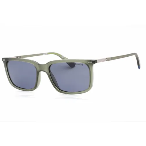 Kính mắt - Kính Mát Nam Polaroid Core Polarized Blue Rectangular Men's Sunglasses PLD 2117/S 0DLD/C3 55 Màu Xanh - Vua Hàng Hiệu