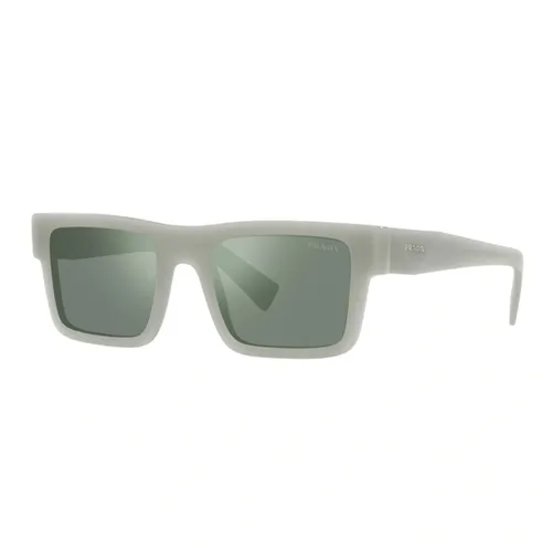 Kính Mát Nam Prada Green Mirror Internal Silver Rectangular Men's Sunglasses OPR 19WS TH904M 52 Màu Xanh