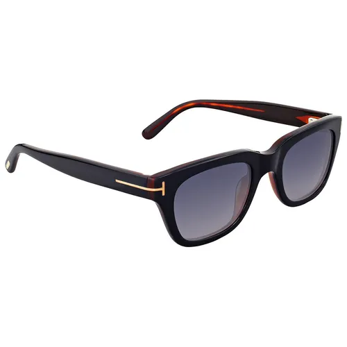Kính mắt Tom Ford - Kính Mát Nam Tom Ford Snowdon Smoke Gradient Square Men's Sunglasses FT0237 05B 50 Màu Xanh Đen - Vua Hàng Hiệu
