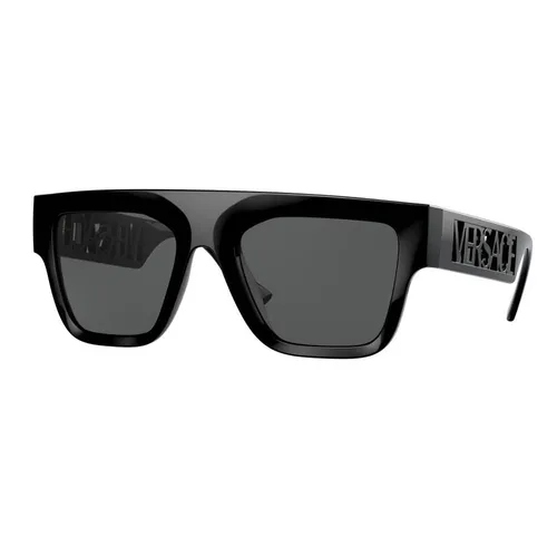 Kính Mát Nam Versace Dark Gray Rectangular Men's Sunglasses VE4430U GB1/87 53 Màu Xám Đậm