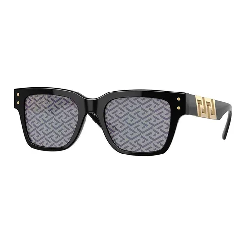 Kính Mát Nam Versace Dark Grey Monogram Blue Square Men's Sunglasses VE4421 GB1/F 52 Màu Xám Đậm