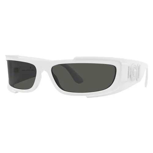 Kính Mát Nam Versace Dark Grey Wrap Men's Sunglasses VE4446 314/87 67 Màu Trắng Xám