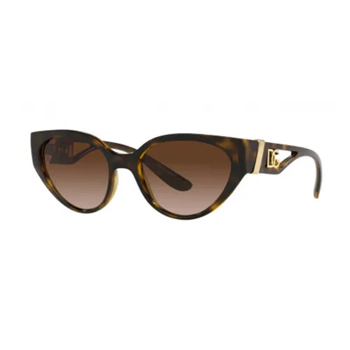 Kính Mát Nữ Dolce & Gabbana D&G Brown Gradient Cat Eye Ladies Sunglasses DG6146 502/13 54 Màu Nâu