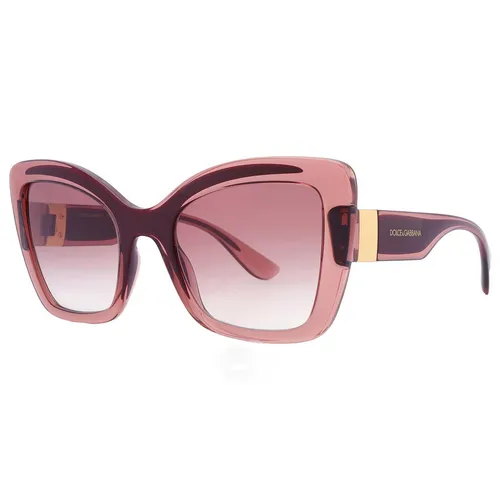 Kính Mát Nữ Dolce & Gabbana D&G Clear Gradient Pink Butterfly Ladies Sunglasses DG6170 31908D 53 Màu Hồng