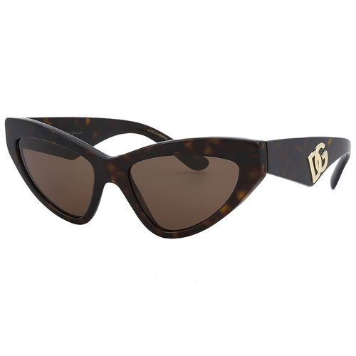 Kính Mát Nữ Dolce & Gabbana D&G Dark Brown Cat Eye Ladies Sunglasses DG4439 502/73 55 Màu Nâu