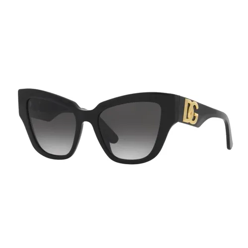 Kính Mát Nữ Dolce & Gabbana D&G Gray Gradient Cat Eye Ladies Sunglasses DG4404 501/8G 54 Màu Đen Xám
