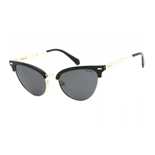 Kính mắt - Kính Mát Nữ Polaroid Core Polarized Grey Cat Eye Ladies Sunglasses PLD 4122/S 02M2/M9 52 Màu Xám - Vua Hàng Hiệu