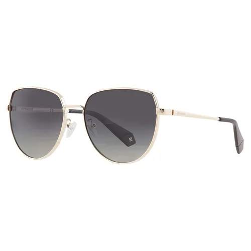 Kính mắt - Kính Mát Nữ Polaroid Polarized Grey Shaded Cat Eye Ladies Sunglasses PLD 6073/F/S/X 0J5G/WJ 59 Màu Vàng Xám - Vua Hàng Hiệu