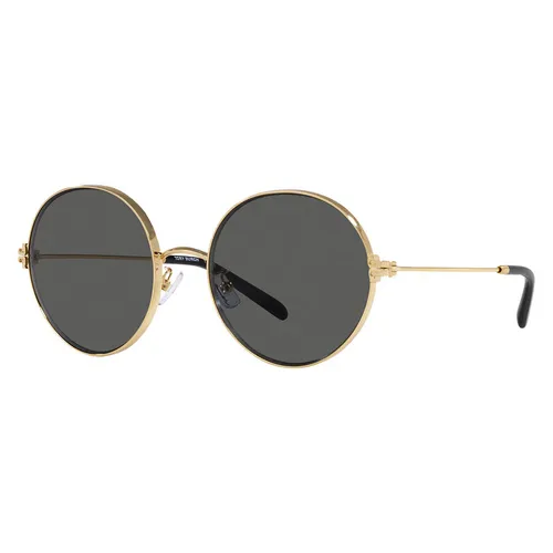Kính Mát Nữ Tory Burch Dark Grey Round Ladies Sunglasses TY6096 332787 54 Màu Xám