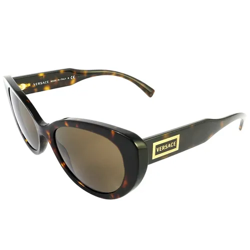 Versace - Kính Mát Nữ Versace Brown Cat Eye Ladies Sunglasses VE4378 10873 54 Màu Nâu - Vua Hàng Hiệu