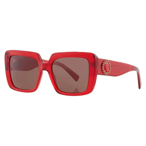 Kính Mát Nữ Versace Brown Shield Ladies Sunglasses VE4384B 528073 54 Màu Nâu Đỏ