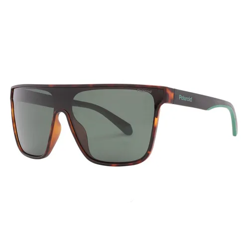 Kính mắt - Kính Mát Polaroid Core Green Browline Unisex Sunglasses PLD 2130/S 02M6/UC 99 Màu Xanh Green - Vua Hàng Hiệu