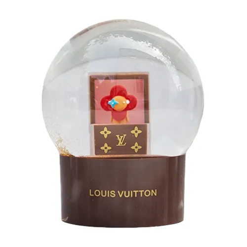 Đồ chơi mô hình - Mô Hình Quả Cầu Louis Vuitton LV Snow Globe Louis Vuitton Treasure Box Màu Nâu - Vua Hàng Hiệu