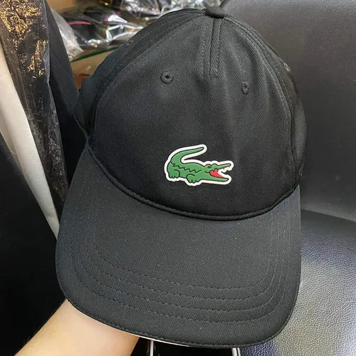 Mũ Nam Lacoste Striped Màu Đen