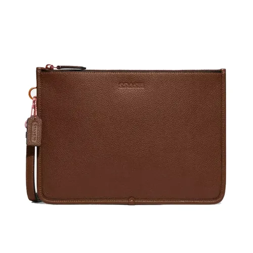 Túi Cầm Tay Coach C6694 Charter Pouch Màu Nâu