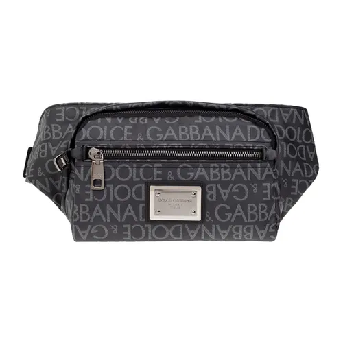 Túi Đeo Chéo Nam Dolce & Gabbana D&G Belt Bag BM2218 AJ705 8B969 Màu Đen Xám