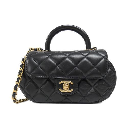 Túi Đeo Chéo Nữ Chanel Small Bag With Top Handle AS4573 Màu Đen