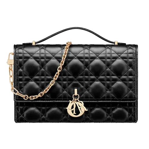 Túi Đeo Chéo Nữ Dior Miss Top Handle Bag M0997ONGE_M900 Màu Đen - Túi xách - Vua Hàng Hiệu