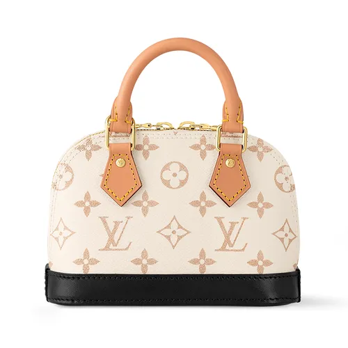 Túi Đeo Chéo Nữ Louis Vuitton LV Nano Alma 20 M46895 Màu Trắng Nâu