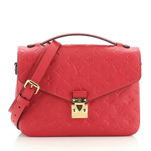Túi xách - Túi Đeo Chéo Nữ Louis Vuitton LV Pochette Metis Monogram Empreinte Leather Màu Đỏ - Vua Hàng Hiệu