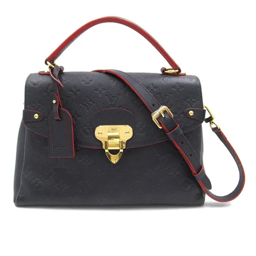 Túi Xách Nữ Louis Vuitton LV Georges 2way Shoulder Crossbody Bag M53945 Monogram Empreinte Màu Xanh Navy