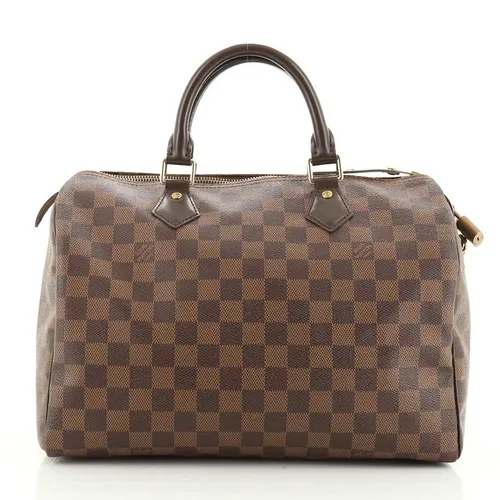 Túi xách - Túi Xách Nữ Louis Vuitton LV Speedy Handbag Damier 30 Màu Nâu Đen - Vua Hàng Hiệu