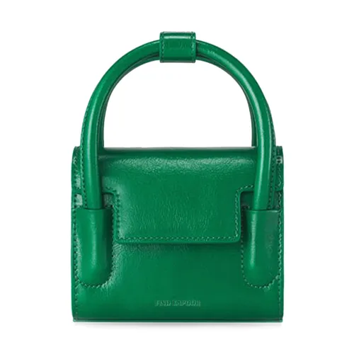 Find Kapoor - Túi Xách Tay Nữ Find Kapoor Marty Bag 12 Crinkled Màu Xanh Green - Vua Hàng Hiệu