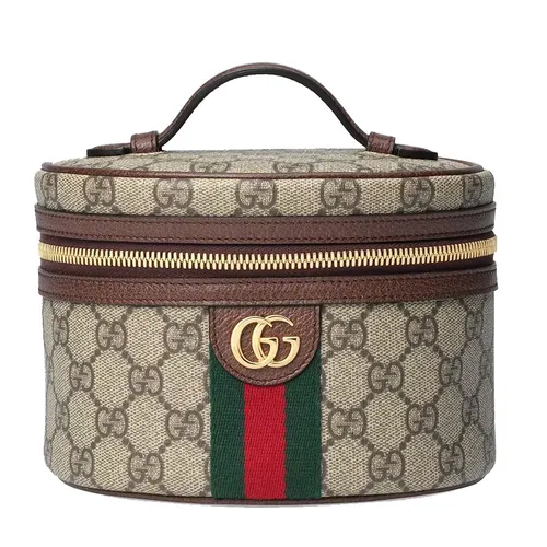 Túi xách - Túi Xách Tay Nữ Gucci Vanity GG Canvas Màu Nâu - Vua Hàng Hiệu