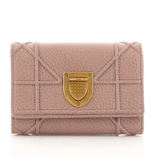Ví Nữ Christian Dior Diorama Elancee Wallet Leather Pink Màu Hồng