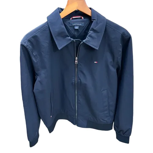Thời trang Tommy Hilfiger Polyester - Áo Khoác Nam Tommy Hilfiger Flag Logo Jacket 78J9469 410 FAP Màu Xanh Navy Size M - Vua Hàng Hiệu
